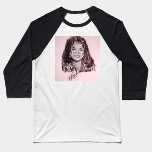 Ink Pen Portrait of Della Reese Baseball T-Shirt